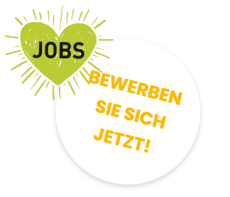 Button mit Text "Jobs - Bewerben Sie sich jetzt!"